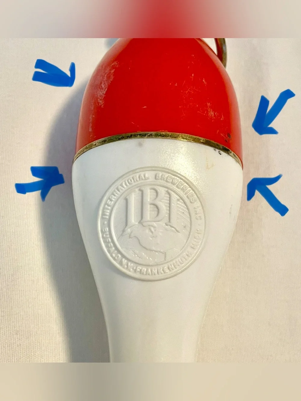 *VTG* International Breweries Inc. Bottle Opener - Solid Brass w/Plastic Body